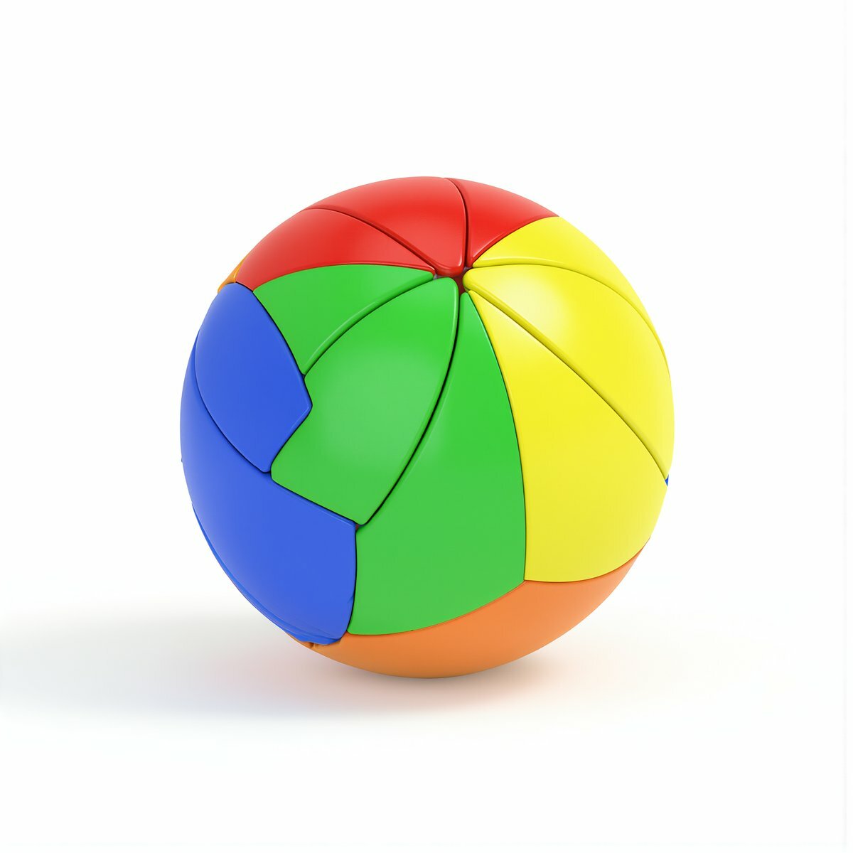Кубик в виде шара с кленовыми лепестками YEET BALL CUBE, прочный материал ABS, разноцветный с шестью оттенками, головоломка для детей и взрослых, обучающая игрушка для развития моторики рук