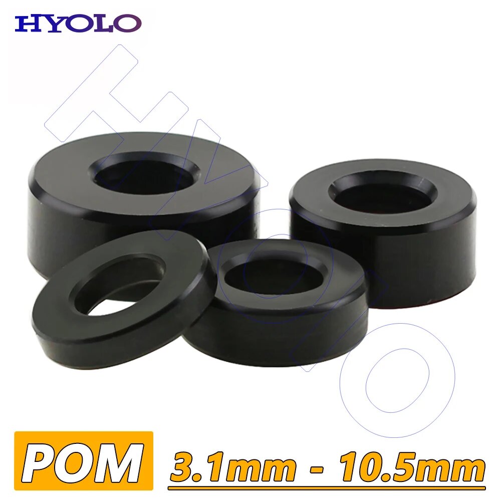 POM втулка 3.1-10.5 мм чёрная 8.2x16x20mm(10PCS)