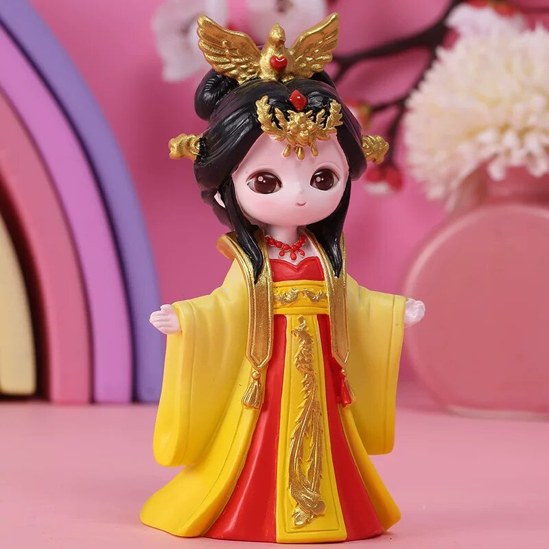 Статуэтка Гуосе Тяньсянг: У Цзэ-тиан, древнекитайская фарфоровая скульптура