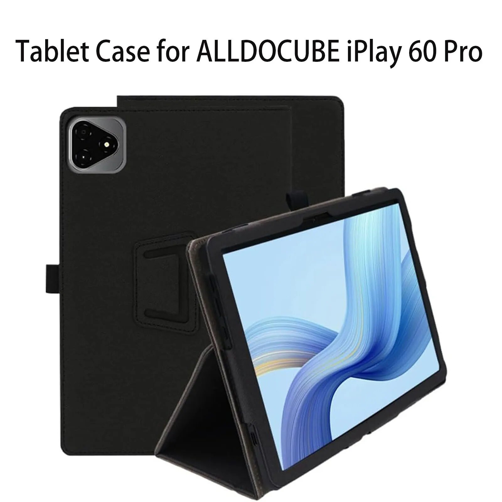 Чехол для планшета ALLDOCUBE iPlay 60 Pro из искусственной кожи Черный, black