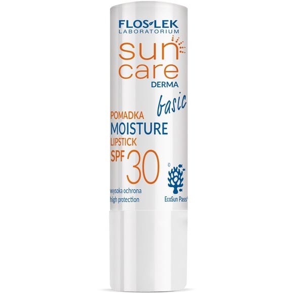 Средство солнцезащитное Floslek Sun Care Derma, защитная помада для губ SPF 30, 4 г
