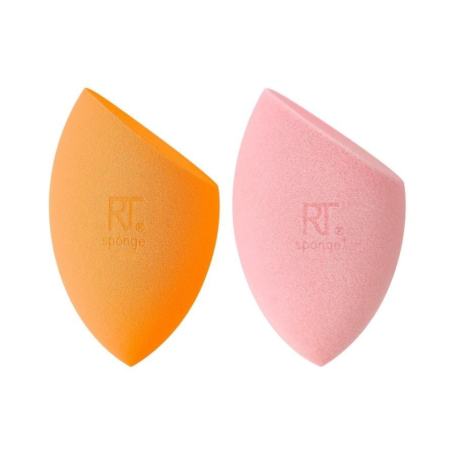 Набор спонжей для макияжа Real Techniques Iconic Blend Set Sponge Duo, розовый, оранжевый, 2 шт