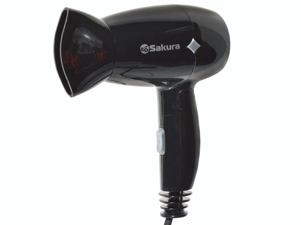 Фен для волос Sakura 1200 Вт, 2 скорости, 2 режима, глянцевая поверхность