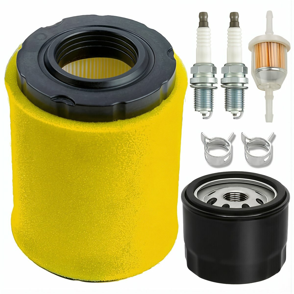 Сервисный комплект фильтров воздушный масляный D100 D105 D110 D130 D140 D160 газонный трактор MIU14395, Комплект 2
