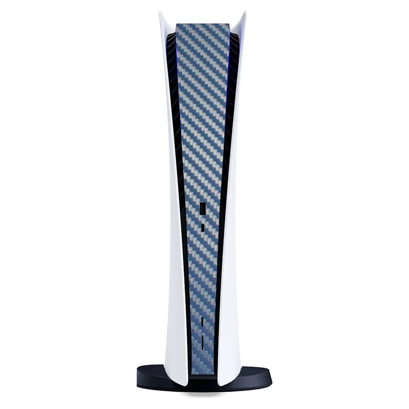 Наклейка из карбона для PS5 Disk Edition YuXi J-Carbon Blue
