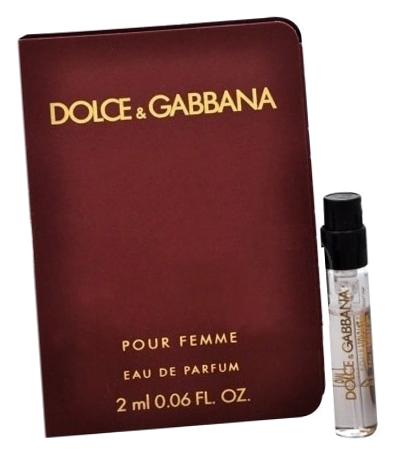 Дольче Габбана Пур Фам - женская парфюмерная вода 2 мл / Dolce Gabbana