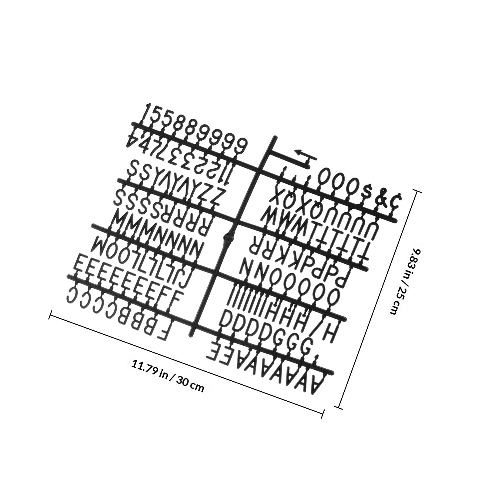 Пластиковая Доска Для Сообщений Белого Цвета Прямоугольной Формы 30x25x1.5см Для Домашнего Декора И Вывесок