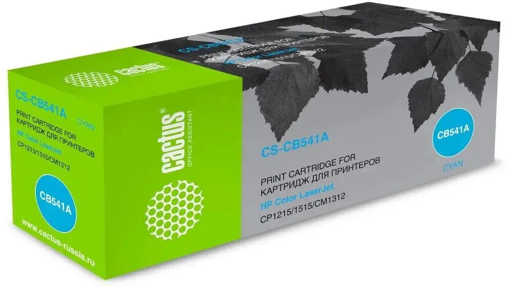 Картридж Cactus CS-CB541A, CB541A, голубой / CS-CB541A