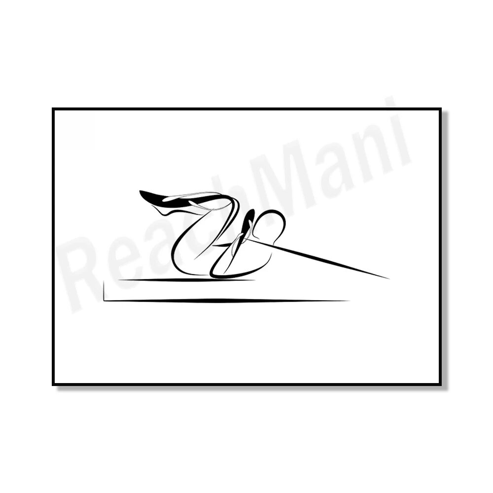 Постеры для пилатеса ReachMani 17, 13X18CM No Frame