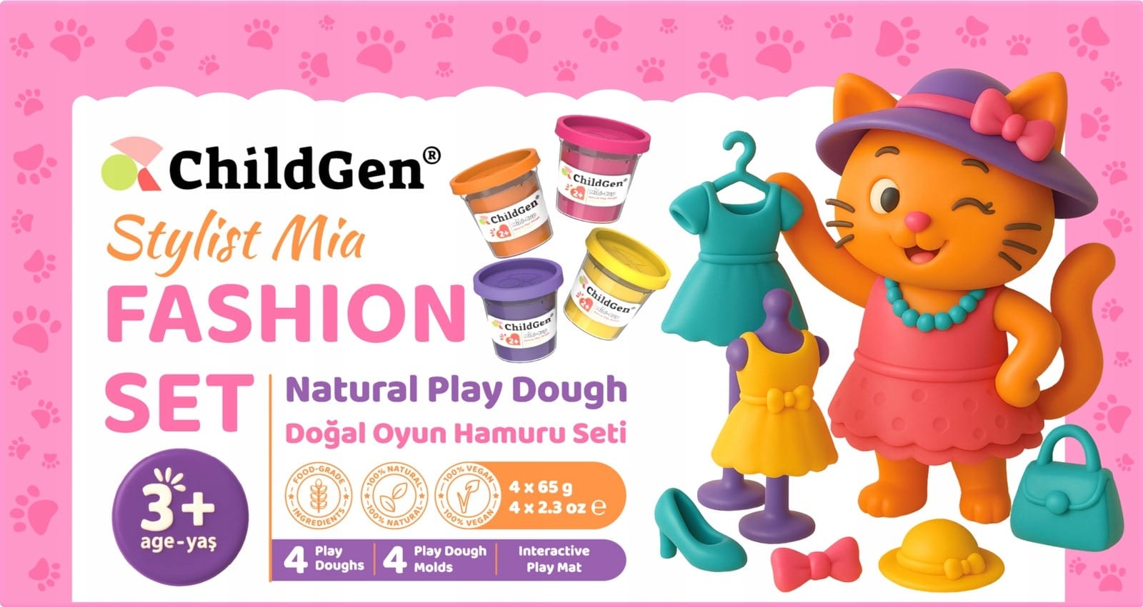 Пластилин ChildGen Стилистка Мия, разноцветный