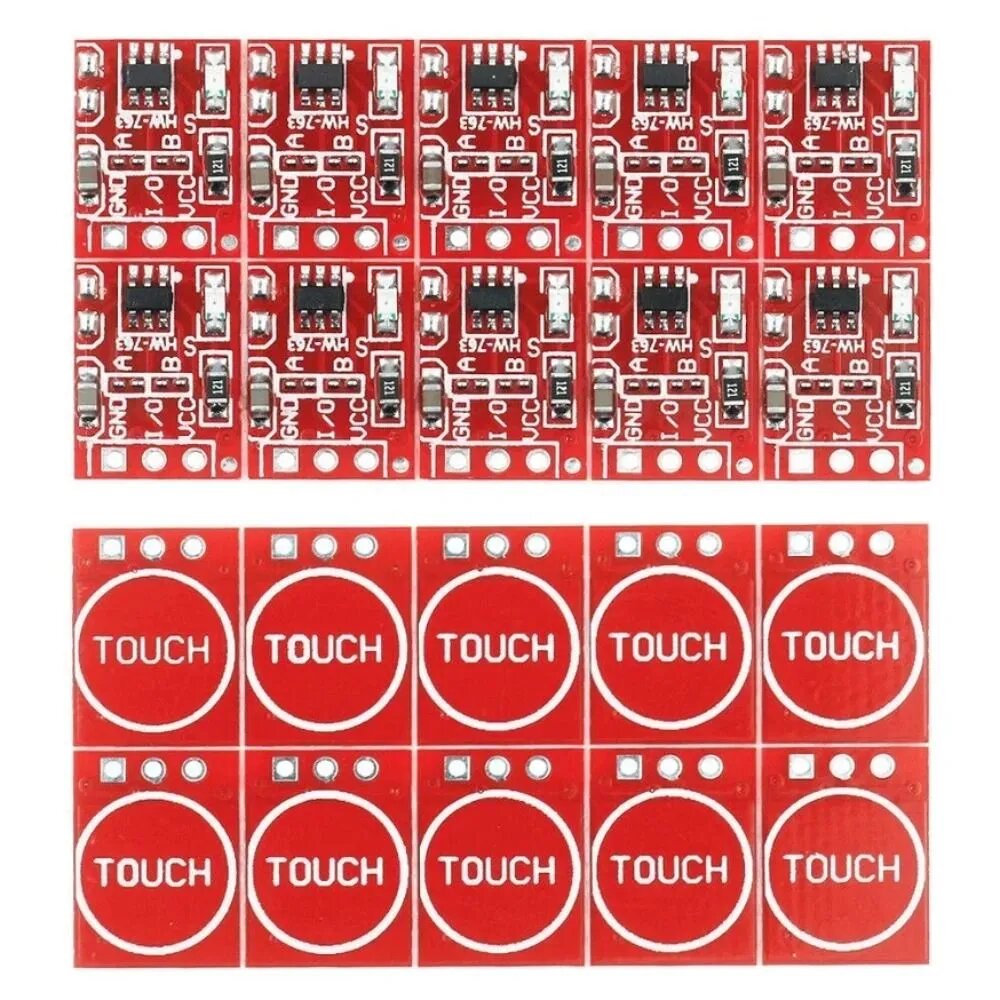 20PCS новый TTP223 сенсорный кнопочный модуль конденсатор типа одноканальный самоблокирующийся сенсорный переключатель для Arduino