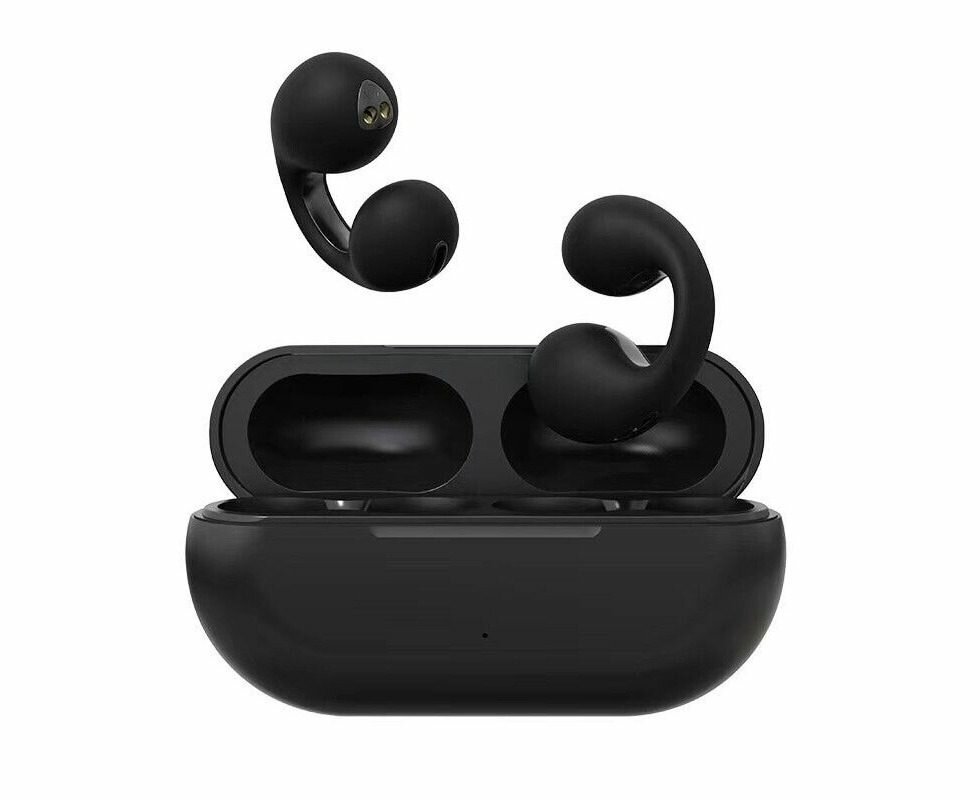 Беспроводные наушники TWS Bluetooth 5.3 с микрофоном, черные.