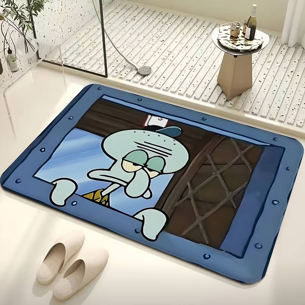 Spongebob Squarepants Коврик придверный 40x60 см 2 мм 3d-эффект бордовый