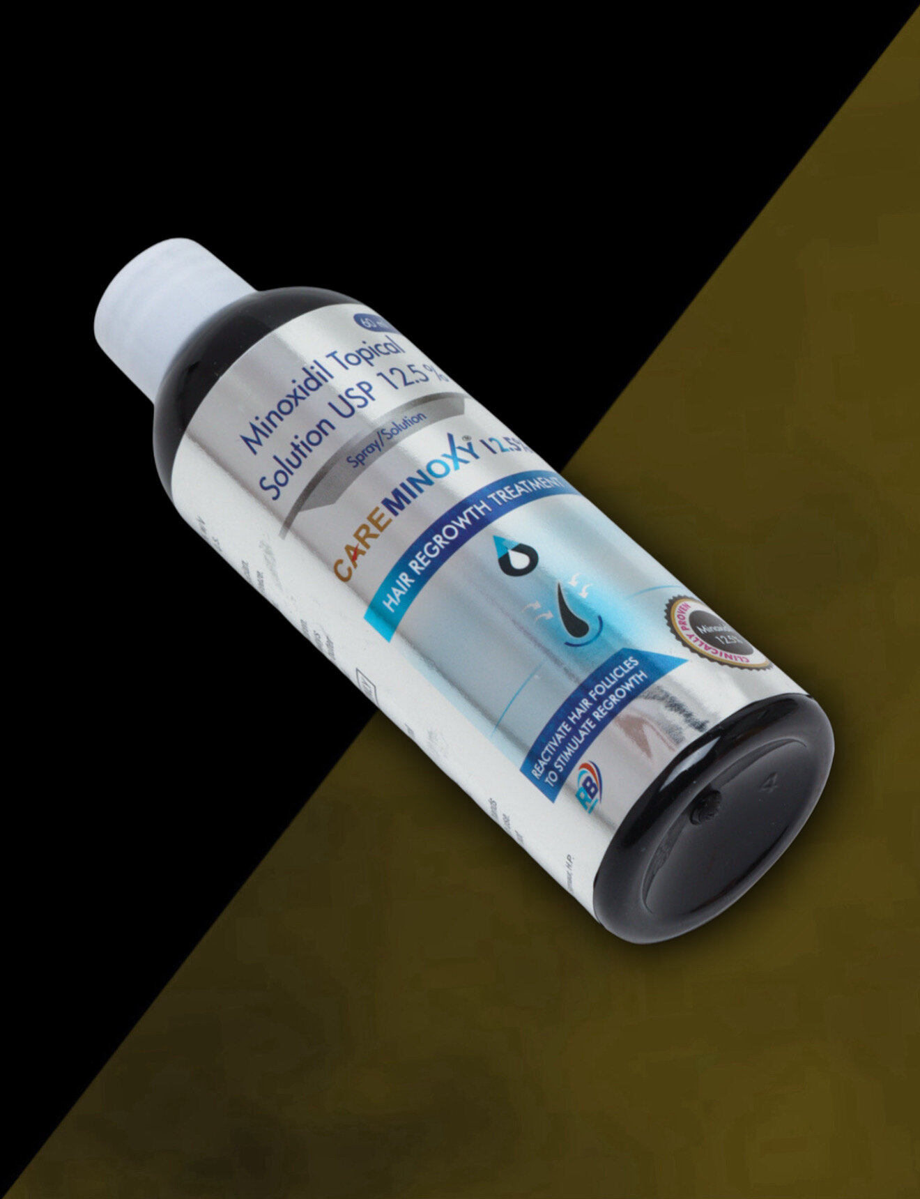 Средство для роста бороды Minoxidil Careminoxy 12.5%, белый цвет — фото 1