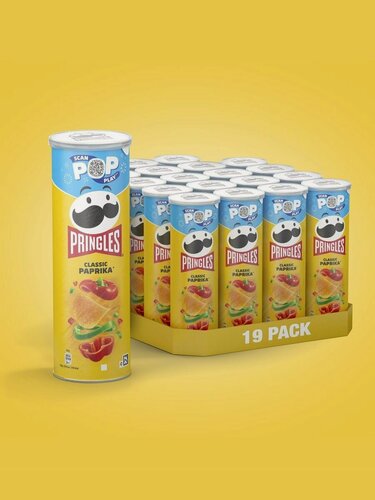 Изображение товара Чипсы Pringles "Сладкая паприка", картофельные, без ГМО, 165 г, 19 шт