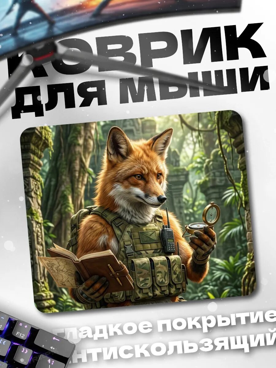 Коврик для мышки Лиса походник