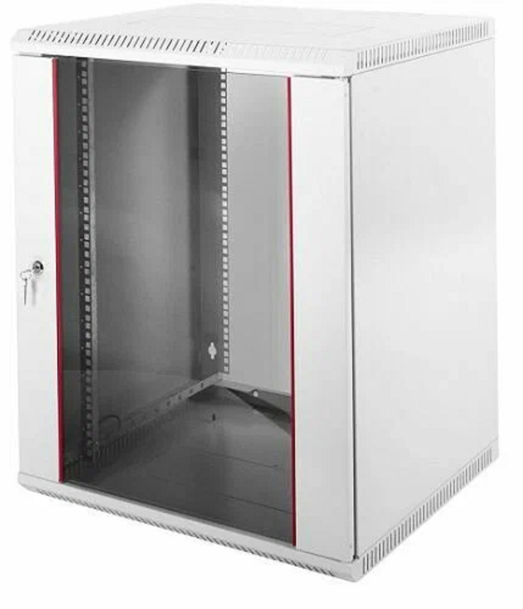 Шкаф настенный 19", 12U ЦМО ШРН-Э-12.350 телекоммуникационный разборный (600х350) дверь стекло