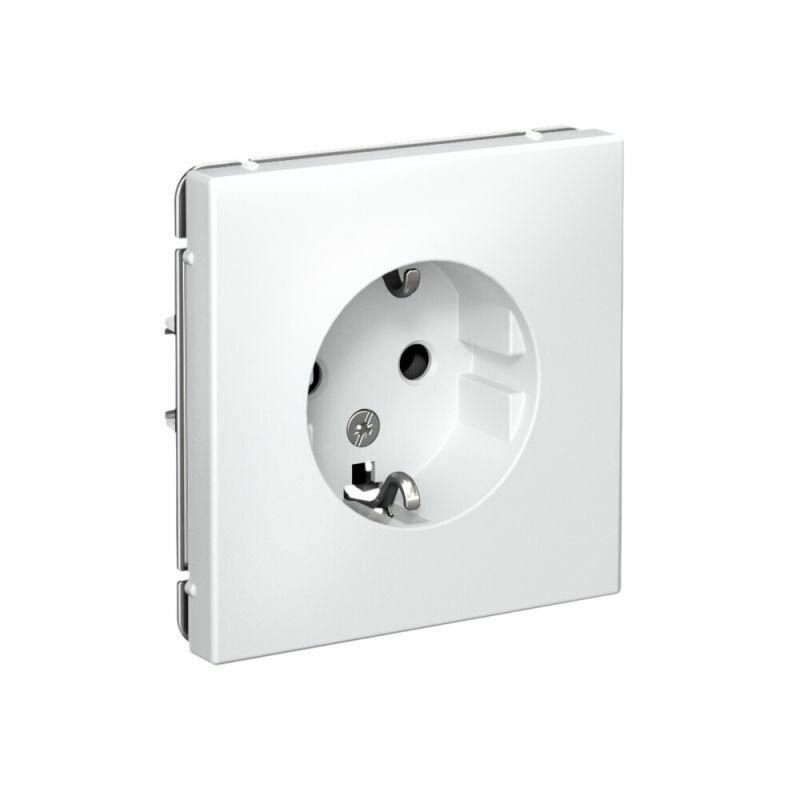 Розетка Systeme Electric 16А, с заземлением, механизм лотос