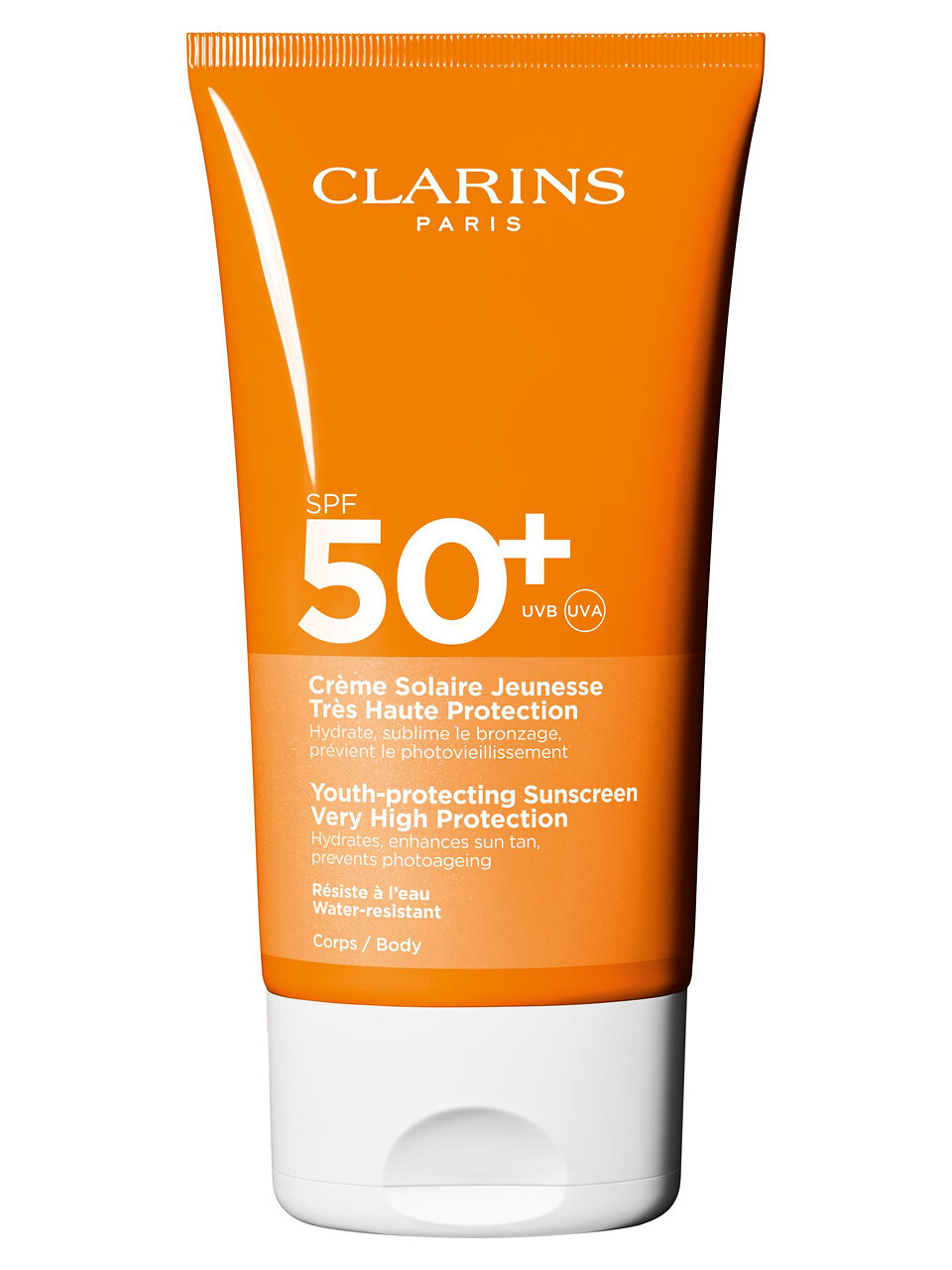 CLARINS Увлажняющий солнцезащитный крем для тела SPF 50+ Creme Solaire Jeunesse 150мл