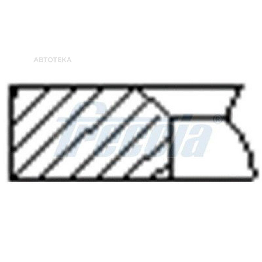 Кольца поршневые PSA Boxer 3 Jumper 3 Ford Transit 06-> 2.2 PUMA Std на один FRECCIA FR10216600