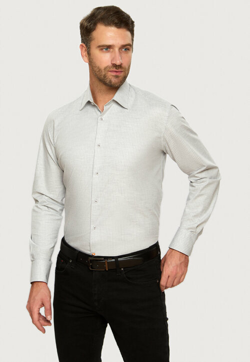 Рубашка KANZLER, размер 45, серый
