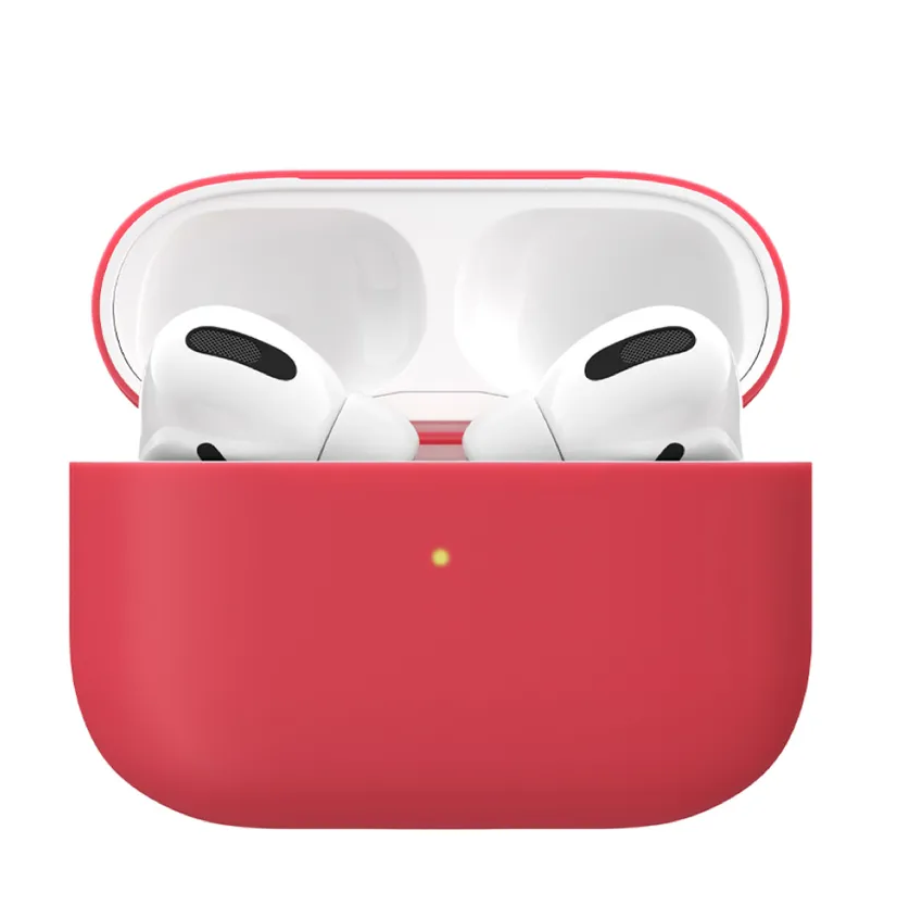 Чехол силиконовый Case Protection для Airpods Pro, красный (1)