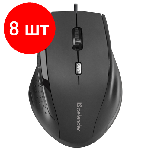 Комплект 8 шт Мышь Defender Accura MM-362 USB черный 5btnRoll 416800₽