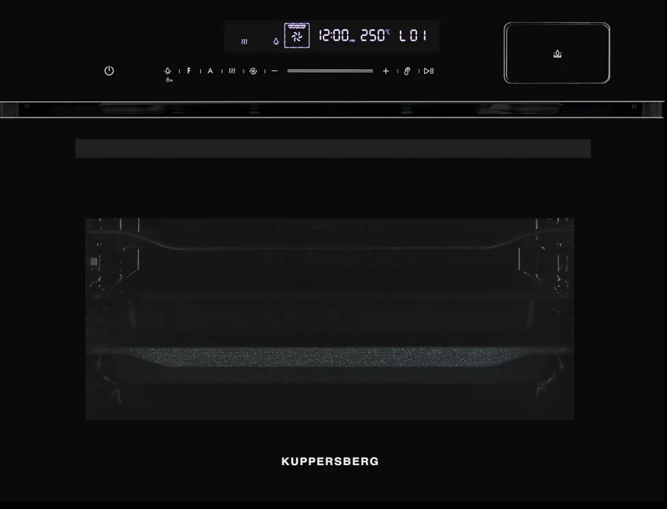 Компактный духовой шкаф Kuppersberg KSO 616, ширина 60 см, объем 50 л, черный, Китай