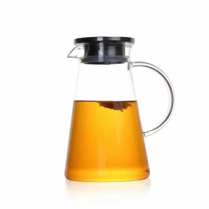 Кувшин для воды стеклянный, Formula Tepla, с крышкой из пищевой стали 1600 мл. — фото 1