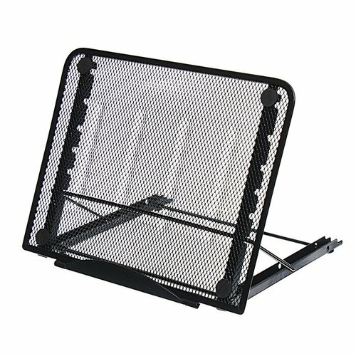 Подставка для книг, ноутбуков, планшетов, Calligrata, сетка, металл, чёрная