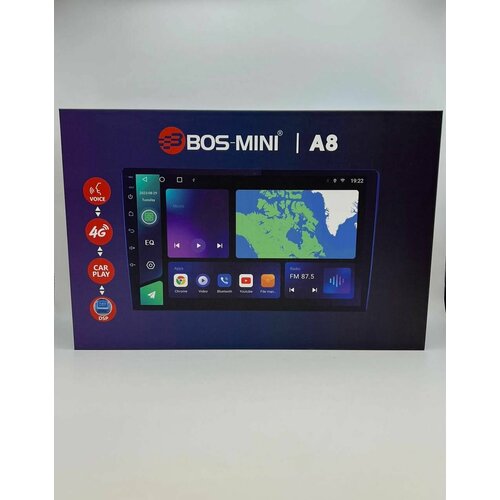 фото Автомагнитола/магнитола/2din bos-mini a8 (android/9 дюймов/dsp/4g/bluetooth/usb/aux/fm/))