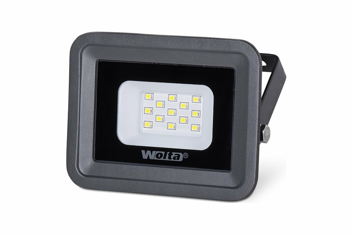 Wolta Светодиодный прожектор  5700K 10 W SMD IP 65 цвет серый слим WFL-10W\/06 WFL-10W/06
