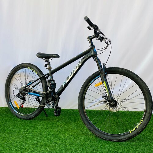 Горный велосипед PLANDY год 2024 рама 14 на рост 140-175 см черно-синий 1990000₽