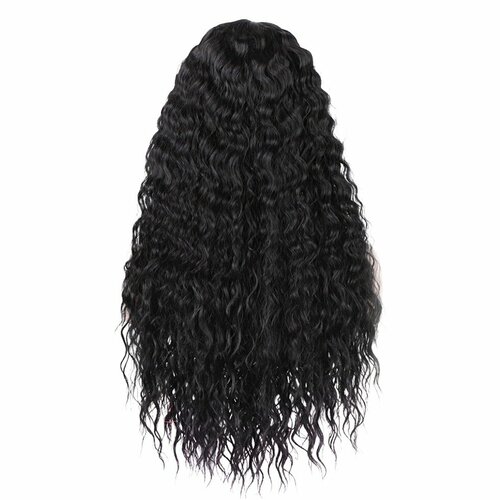 Парик, 3342, темно-коричневый, вьющиеся волосы