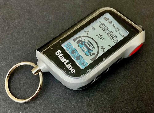 Изображение товара Брелок (пульт) автосигнализации A93 / A93 V2 вертикальный основной