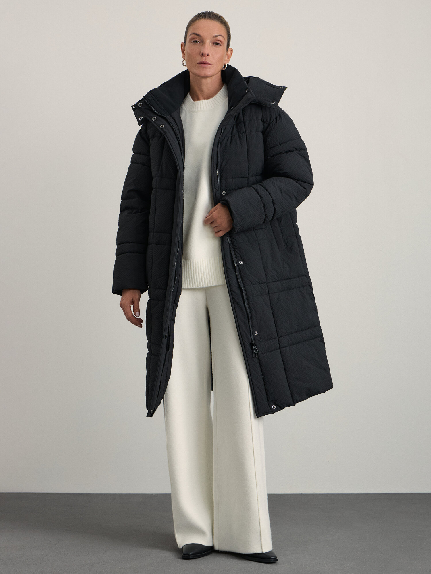 Пальто Zarina размер L (RU 48) черный