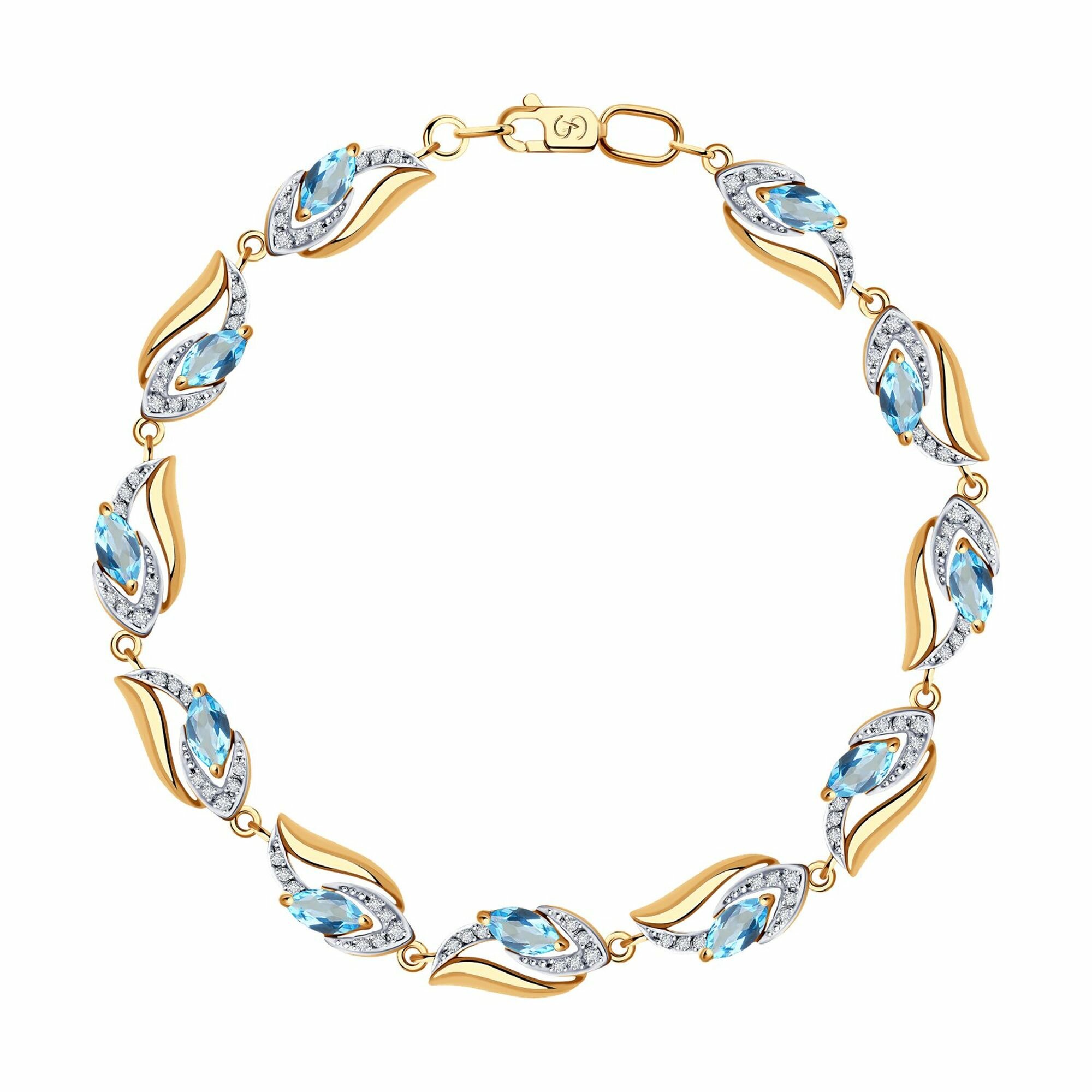 Золотой браслет DIAMANT-ONLINE...