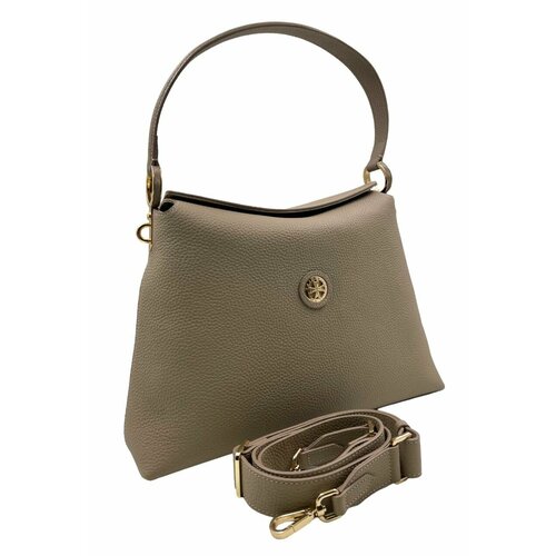 Сумка ведро NARVIN, фактура зернистая, матовая, бежевый