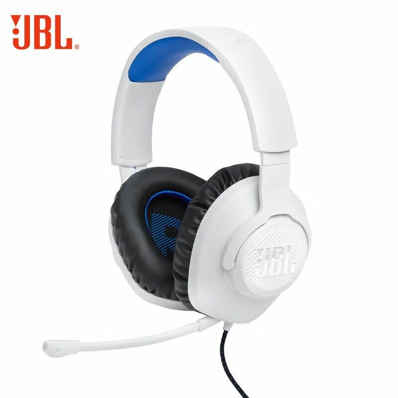 Гарнитура JBL Q100P проводная гарнитура для игр и киберспорта с микрофоном и сабвуфером белая