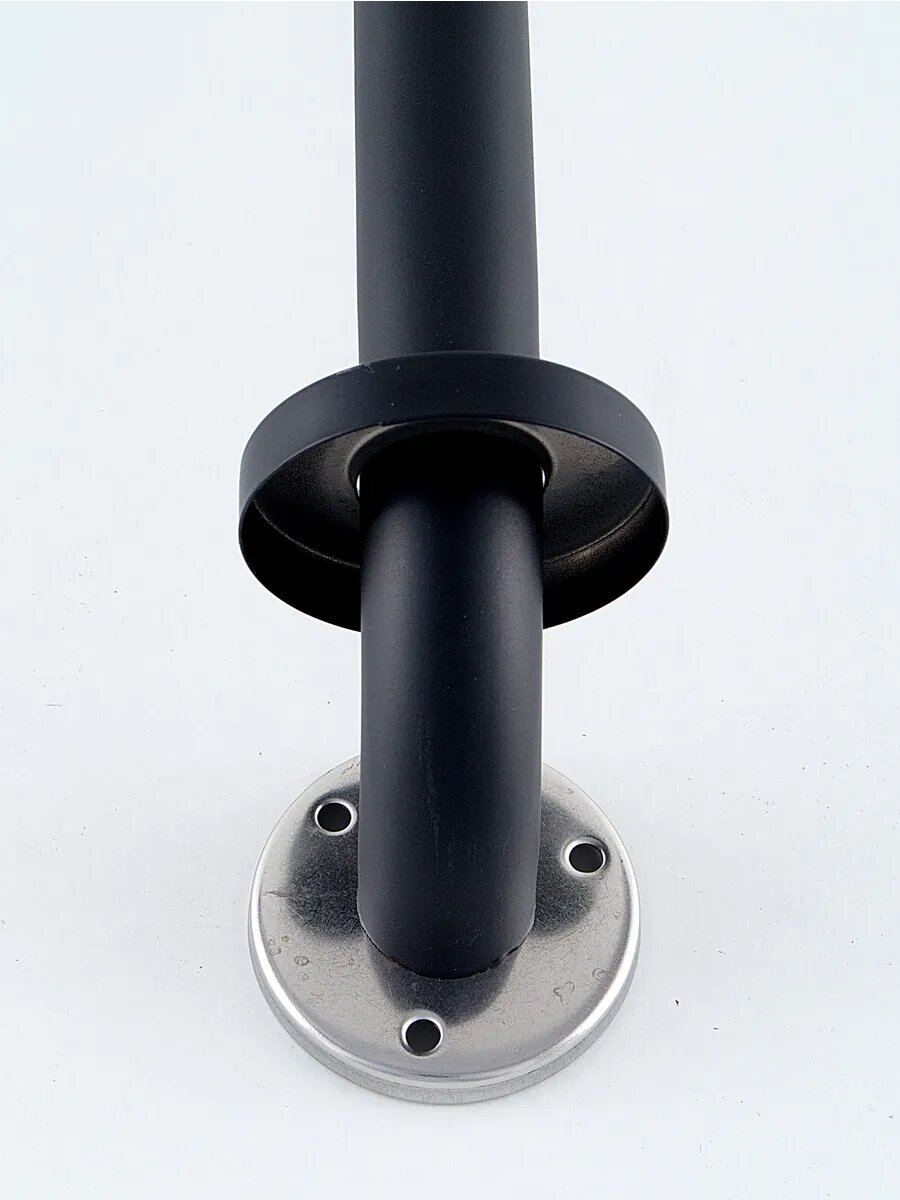 Поручень DIADONNA, для ванны, нержавеющая сталь, черный, 38см — фото 1