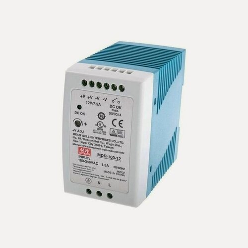 Изображение товара Источник питания Mean Well MDR-100-12