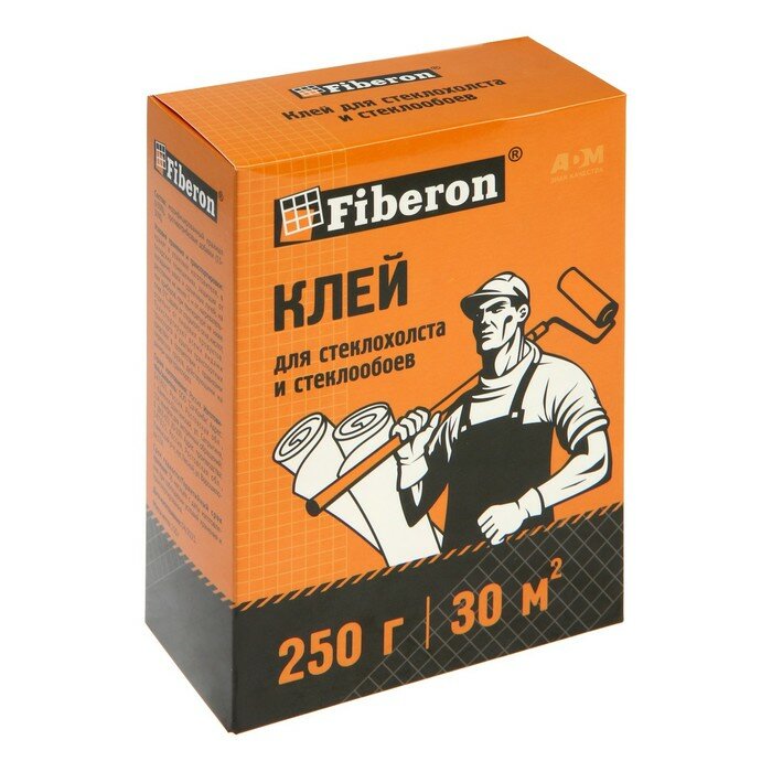 Клей Fiberon для стеклохолста и стеклообоев коробка 250 гр