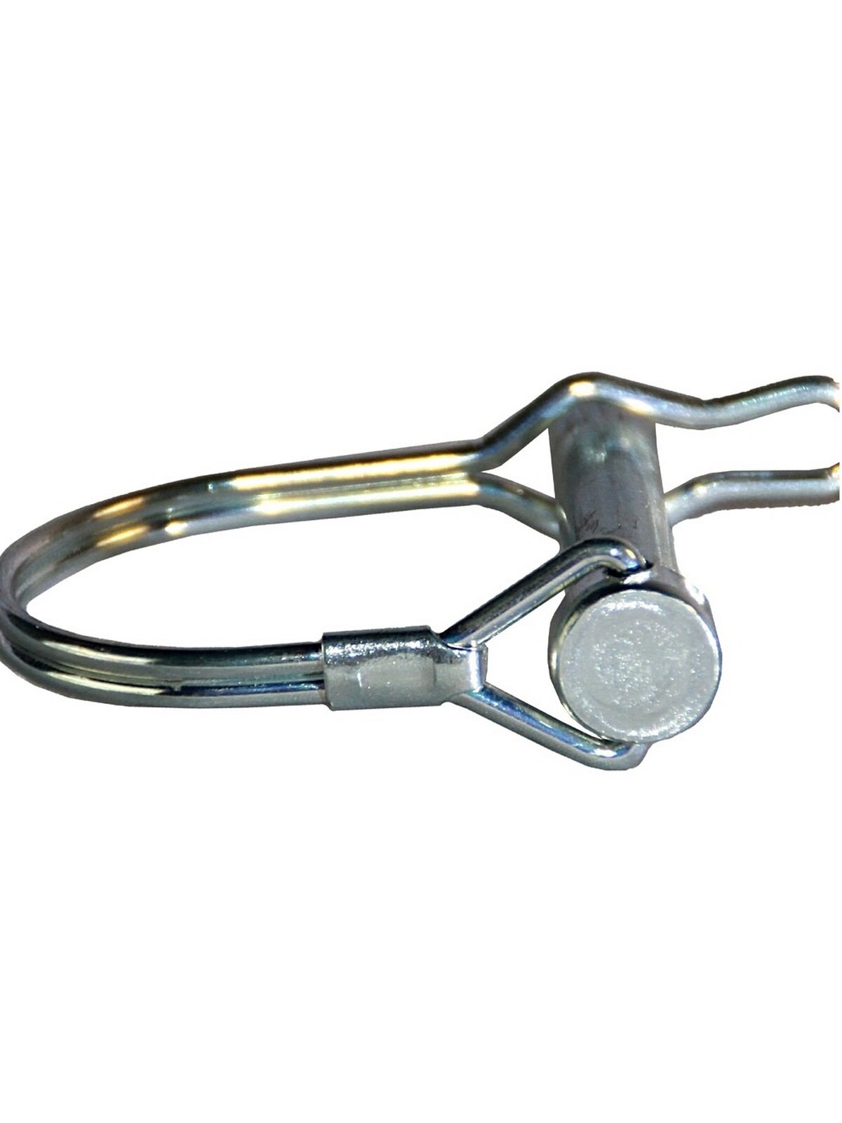 Шплинт Verton LP-02, стопорный, с пружинной скобой, сталь, цинковое покрытие, в уп. 2 шт — фото 1