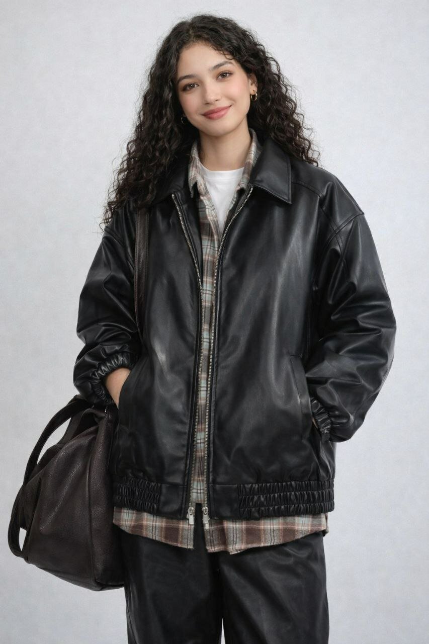 Куртка кожаная