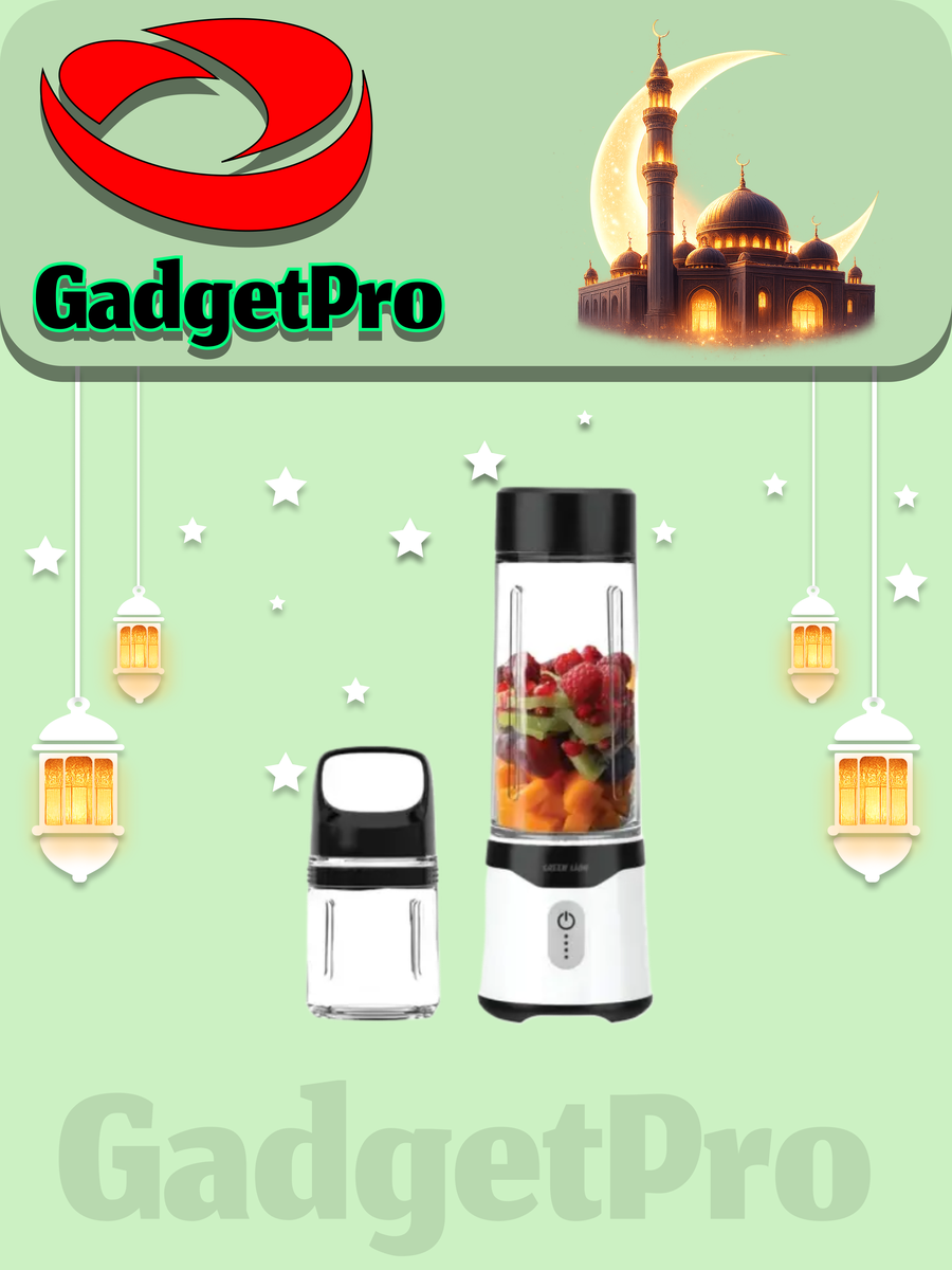 Портативная соковыжималка Green Lion Blend Mate, 4000 мАч, 150 Вт, 380 мл, 6 лезвий, самоочистка, черная