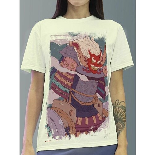 фото Футболка женская белая молочный оттенок из хлопка с dtf принтом for honor - 151 будь на стиле