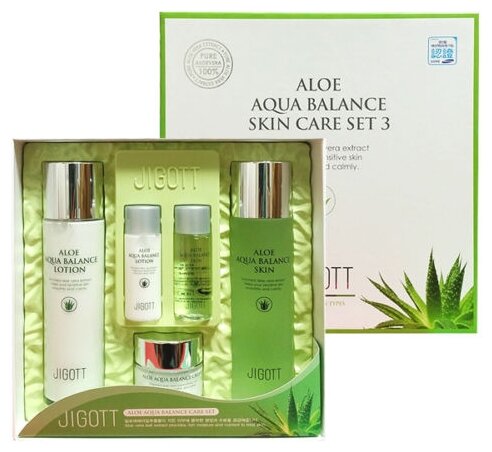 Jigott Набор Aloe Aqua Balance Skin Care
