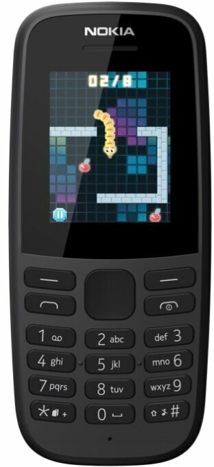 Мобильный телефон NOKIA 105 Dual SIM (2019) TA-1174, синий - фото №2