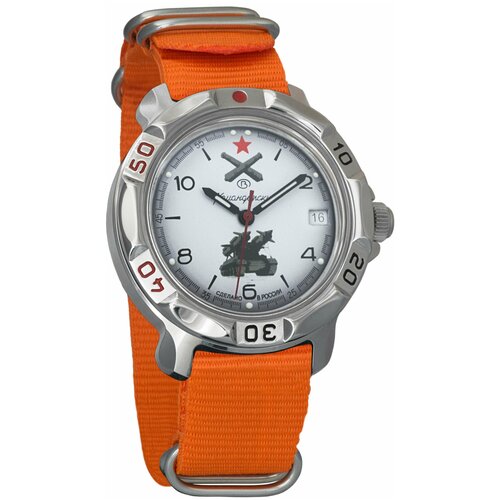 Наручные часы Восток Командирские, оранжевый наручные часы восток командирские механические командирские 819639 orange оранжевый