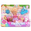 Игровой набор QunXing Toys Happy girl Dog walker Подружка с питомцами, 12 см, K899-32 - изображение